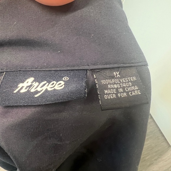 7. Women’s Navy Track Suit With Light Green Accents - Picture 3 of 5